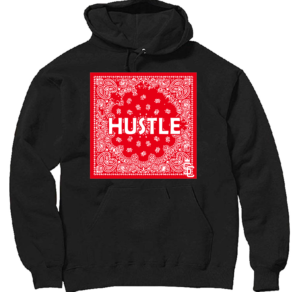 Red Hustle Flag Hoodie image 0