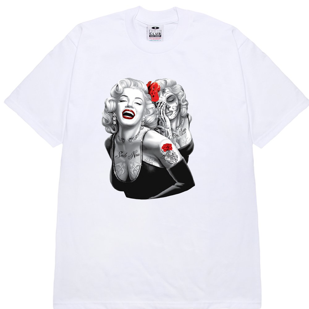 Red rose Marilyn T-Shirt image 1