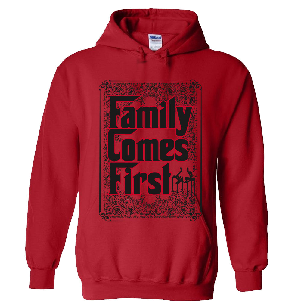 Family comes first bandana hoodies image 1