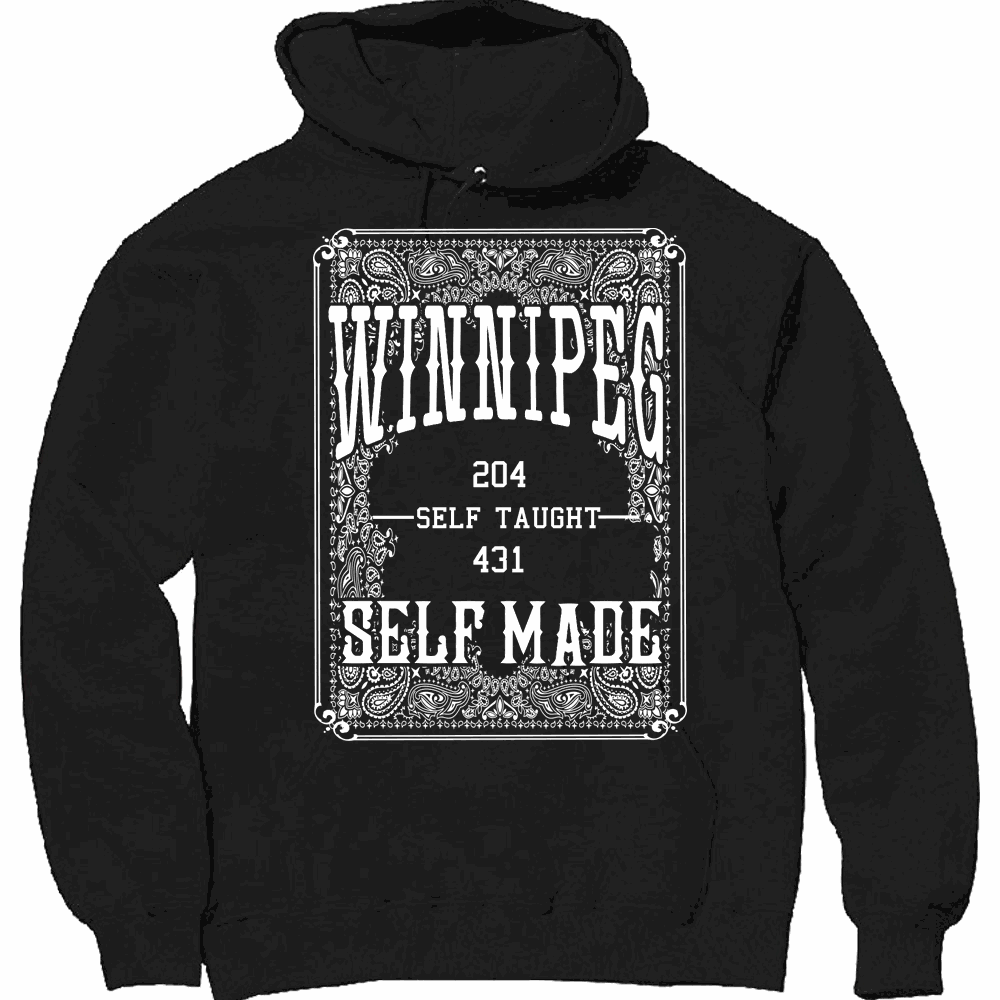 Winnipeg Self Made heavyweight pullover hoodie with lined hood and pouch pocket