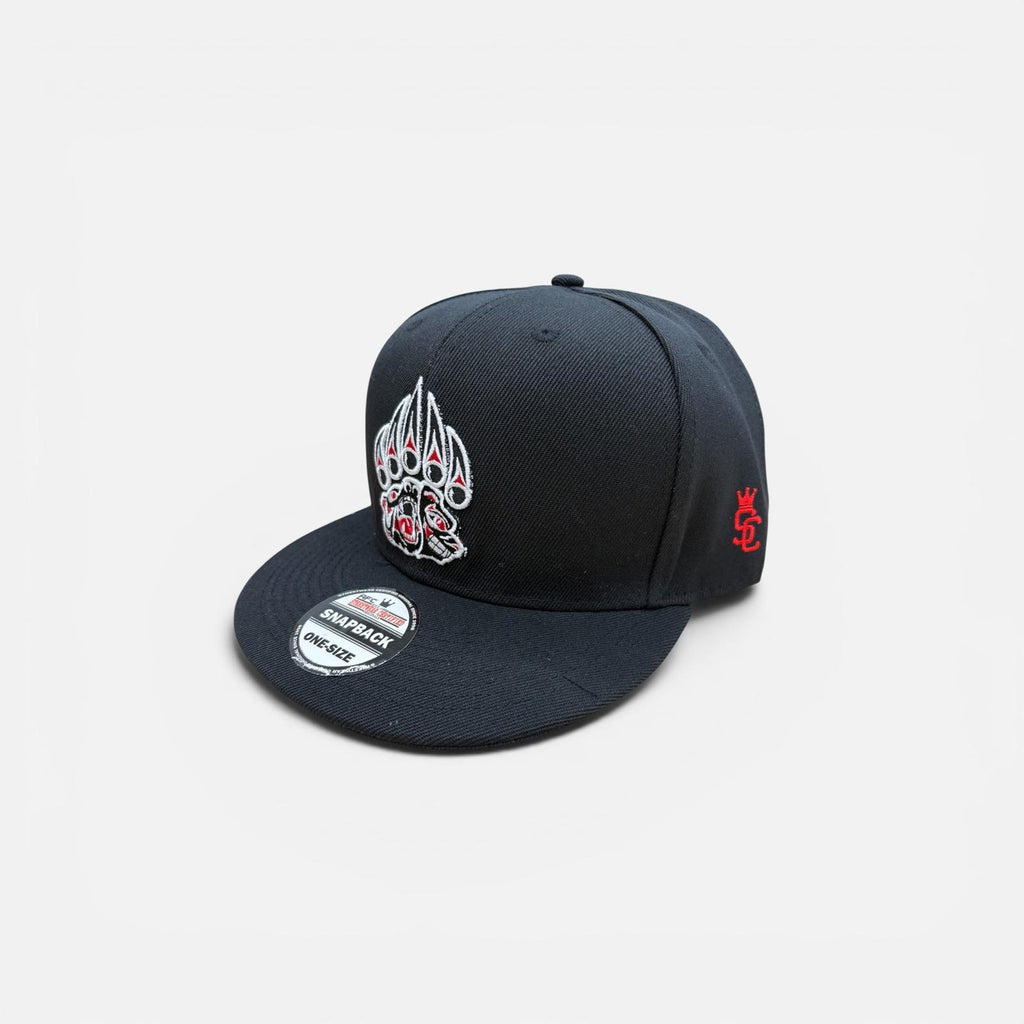 Snapback cap Bear paw BLK/RED
