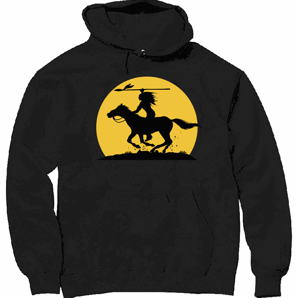End of trail v2 heavyweight pullover fleece hoodie with lined hood and pouch pocket