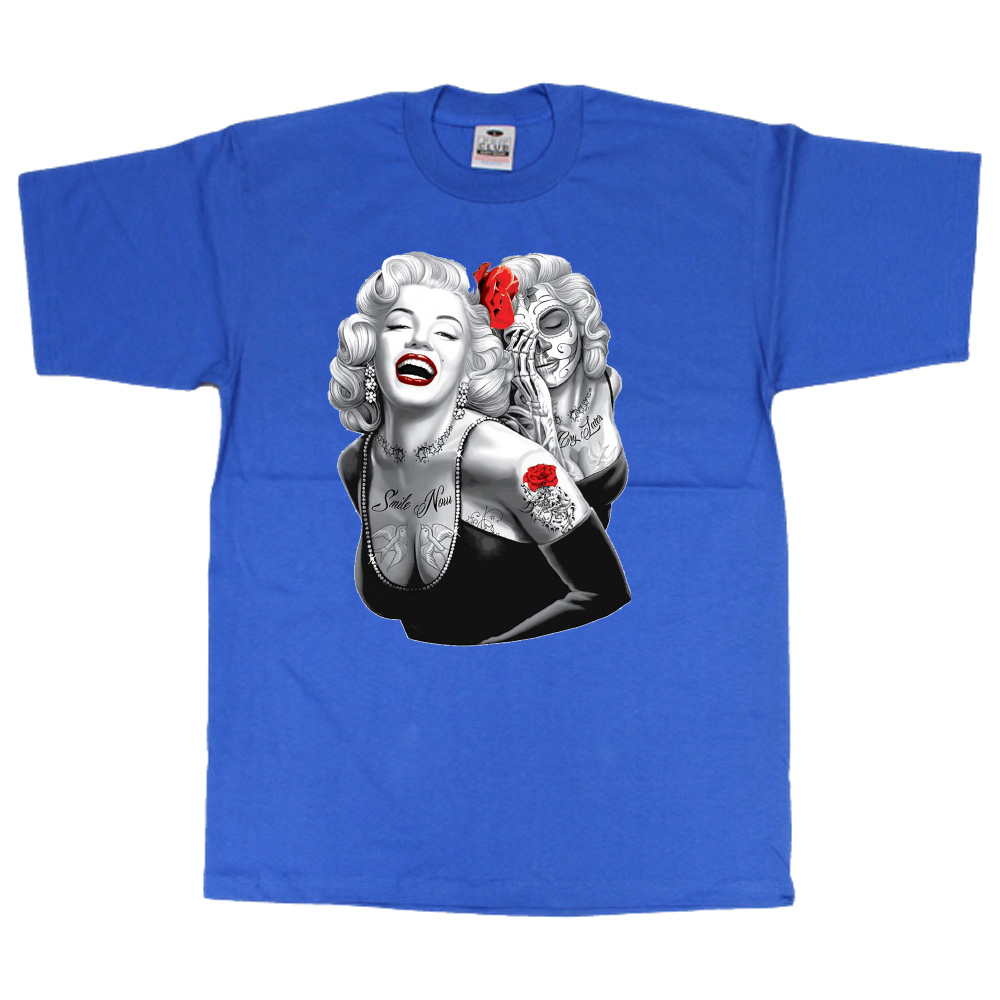 Red rose Marilyn T-Shirt image 4