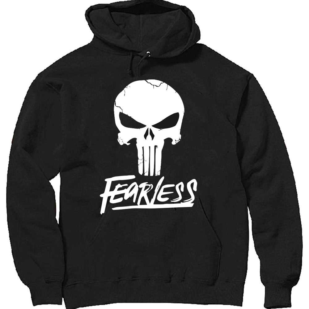 Punisher Fearless heavyweight pullover hoodie with lined hood and pouch pocket