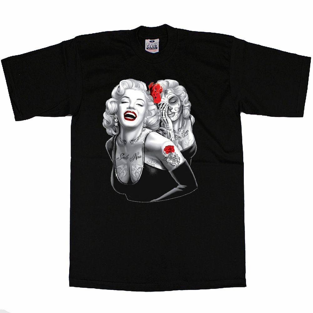 Red rose Marilyn T-Shirt image 0