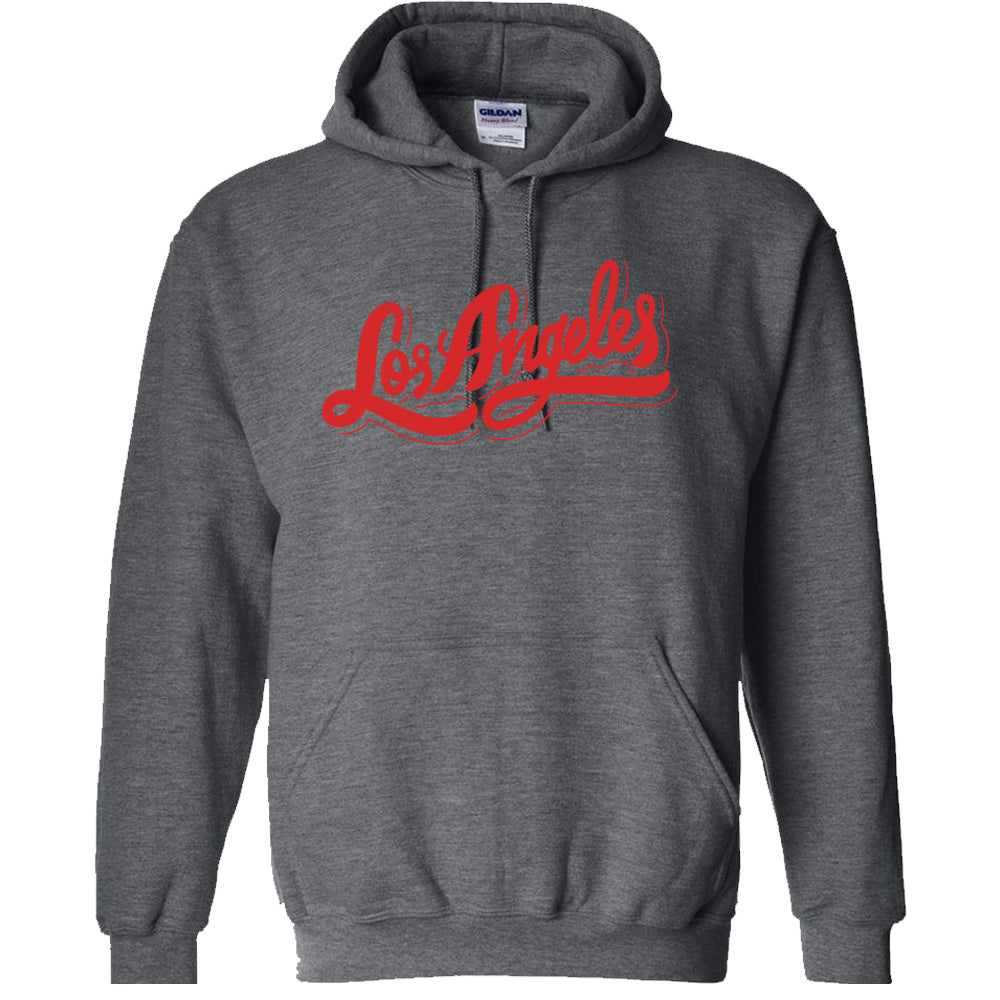 Red Script Los Angeles Hoodie image 1