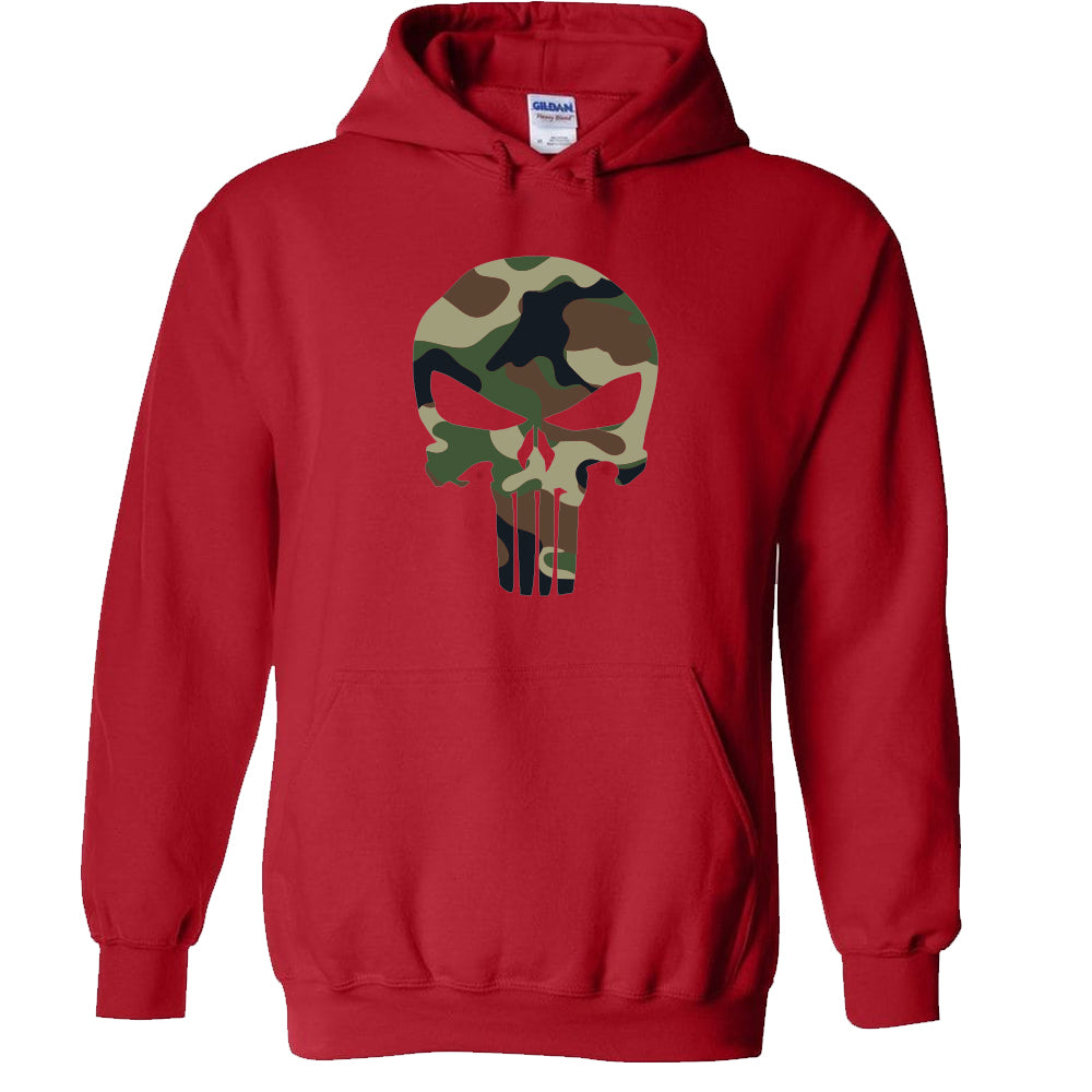 Camo Punisher Hoodie image 1