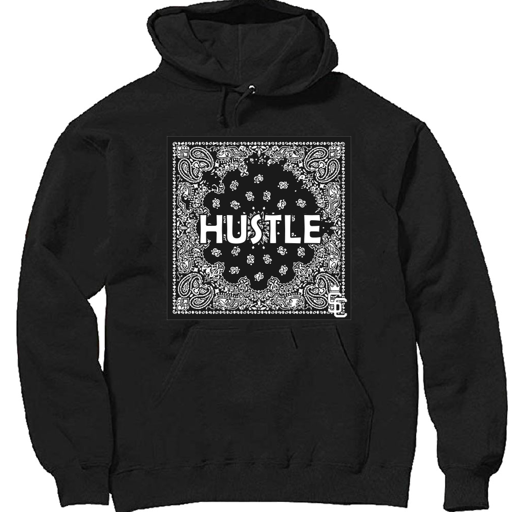 Black Hustle Flag Hoodie image 0