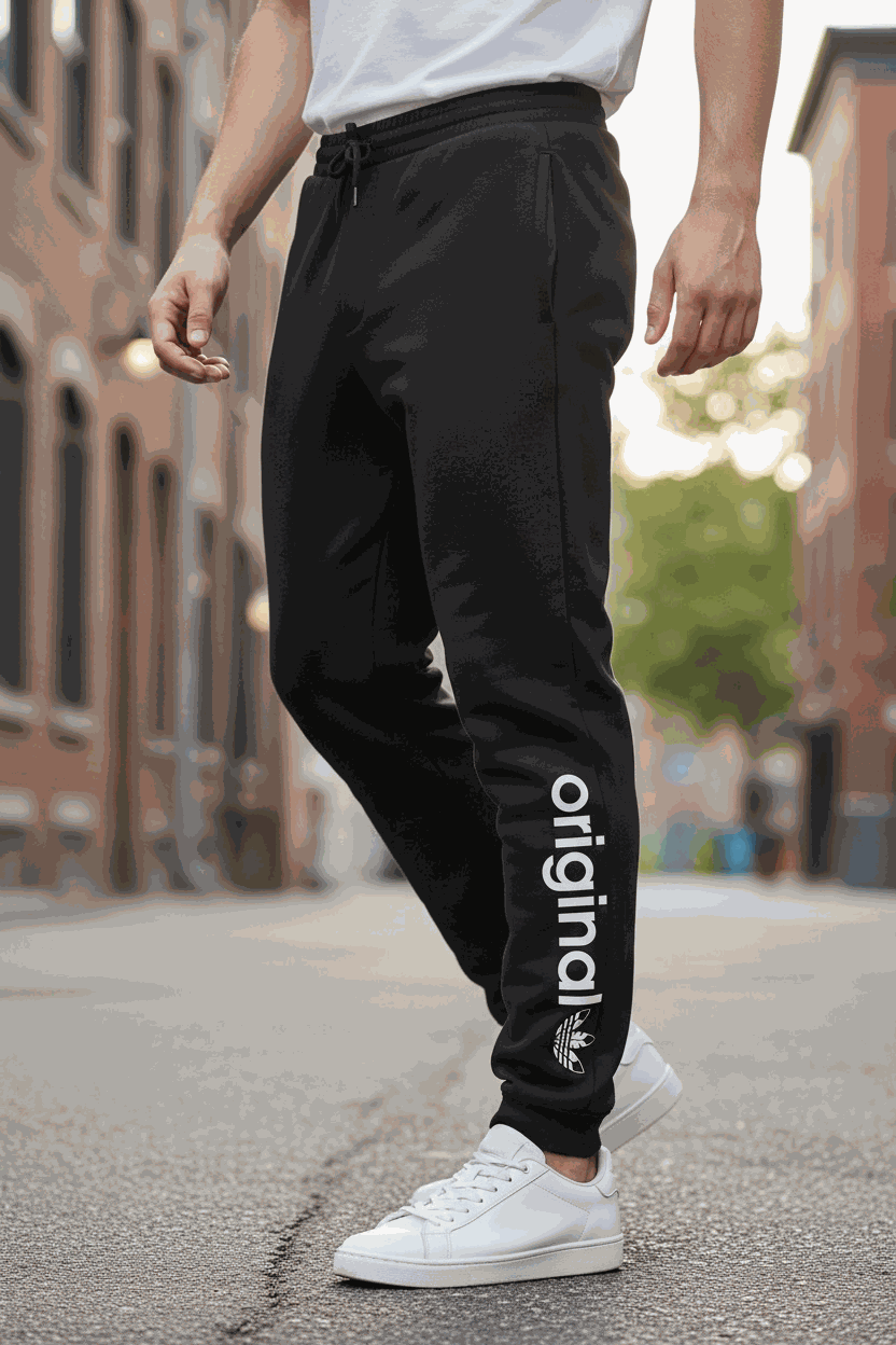 Original V3 jogger made of 60/40 cotton/polyester preshrunk fleece with modern fit and contrast drawcord