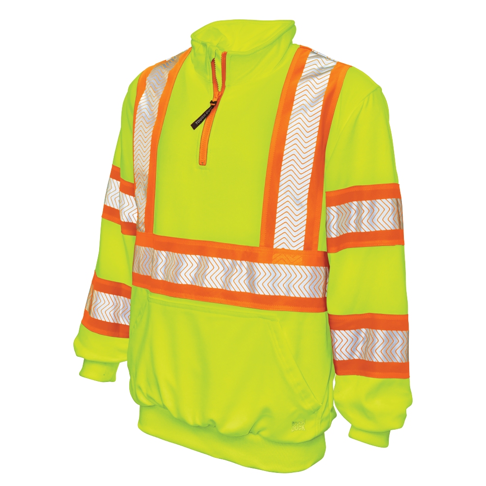SJ19 - Fleece ¼ Zip Safety Pullover