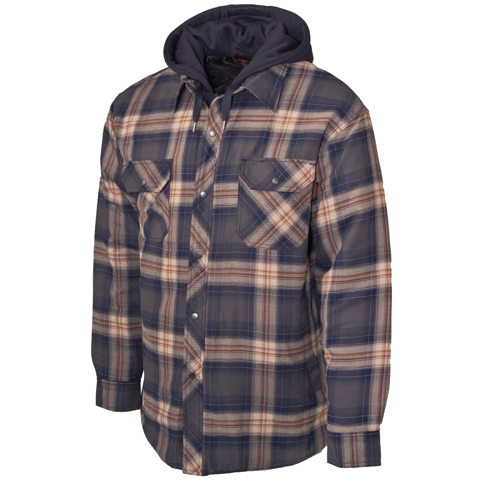 WS06 - Quilt-Lined Hooded Flannel Jac-Shirt