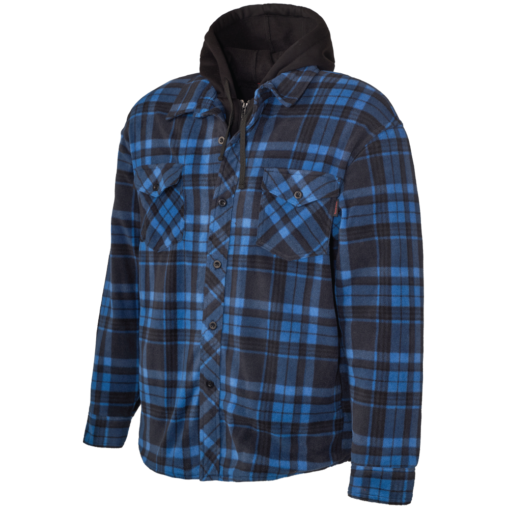 WS16 - Sherpa-Lined Fleece Jac-Shirt