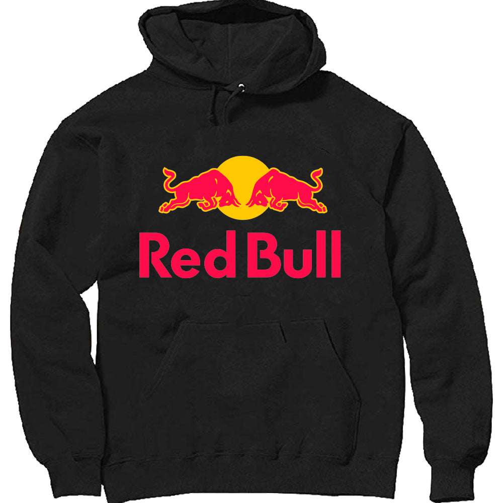 Red Bull classic heavyweight pullover hoodie with lined hood and pouch pocket