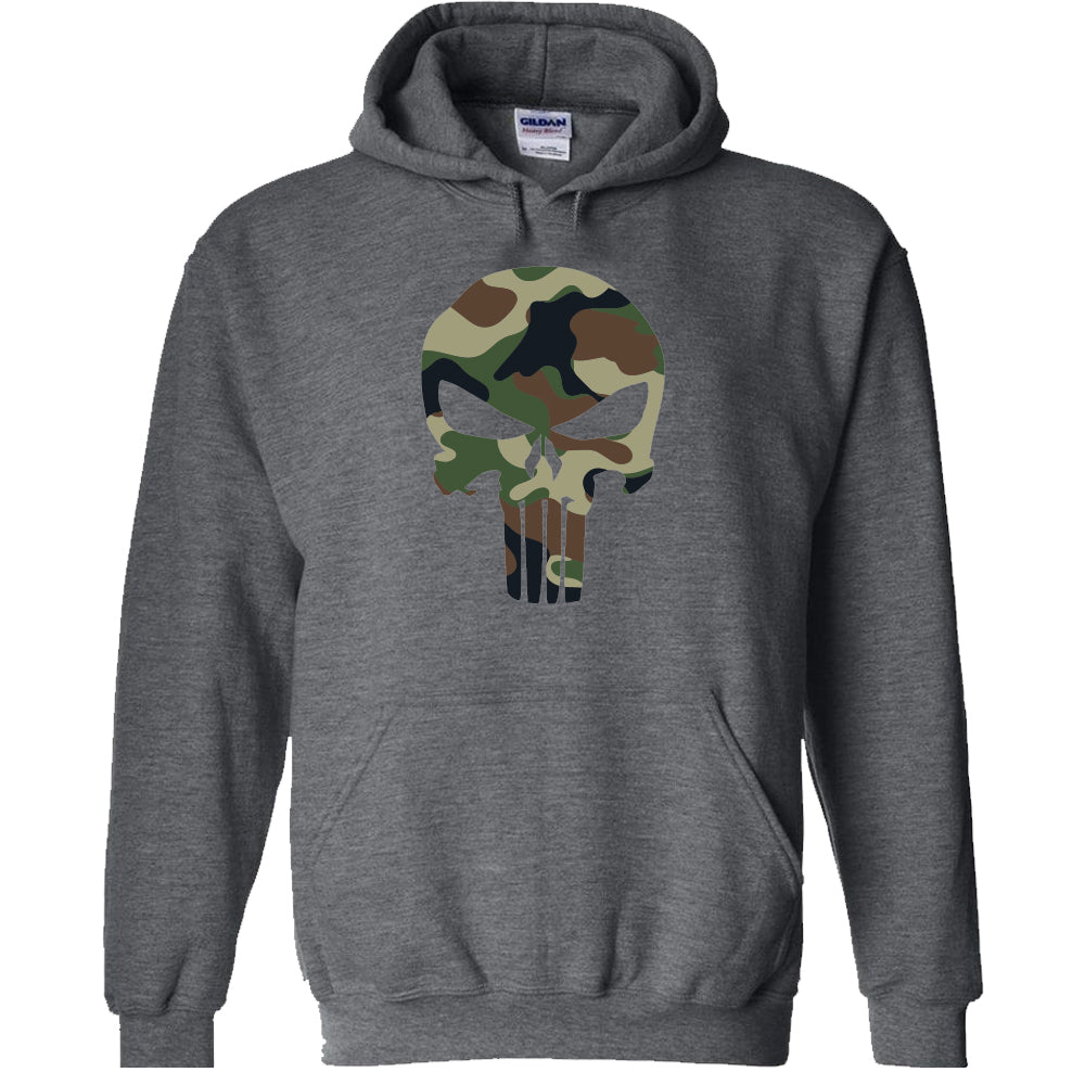 Camo Punisher Hoodie image 2