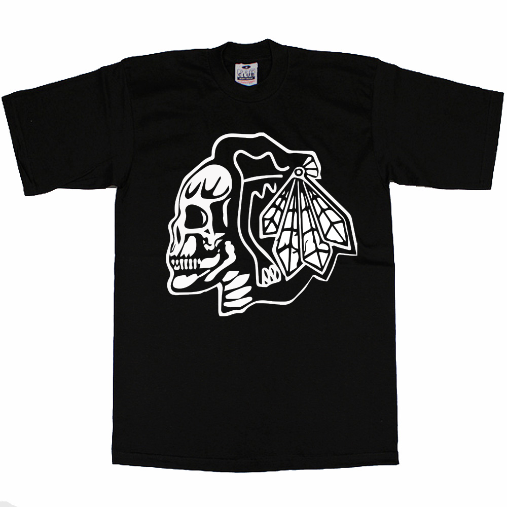 Blackhawks Skull Classic T-Shirt image 0