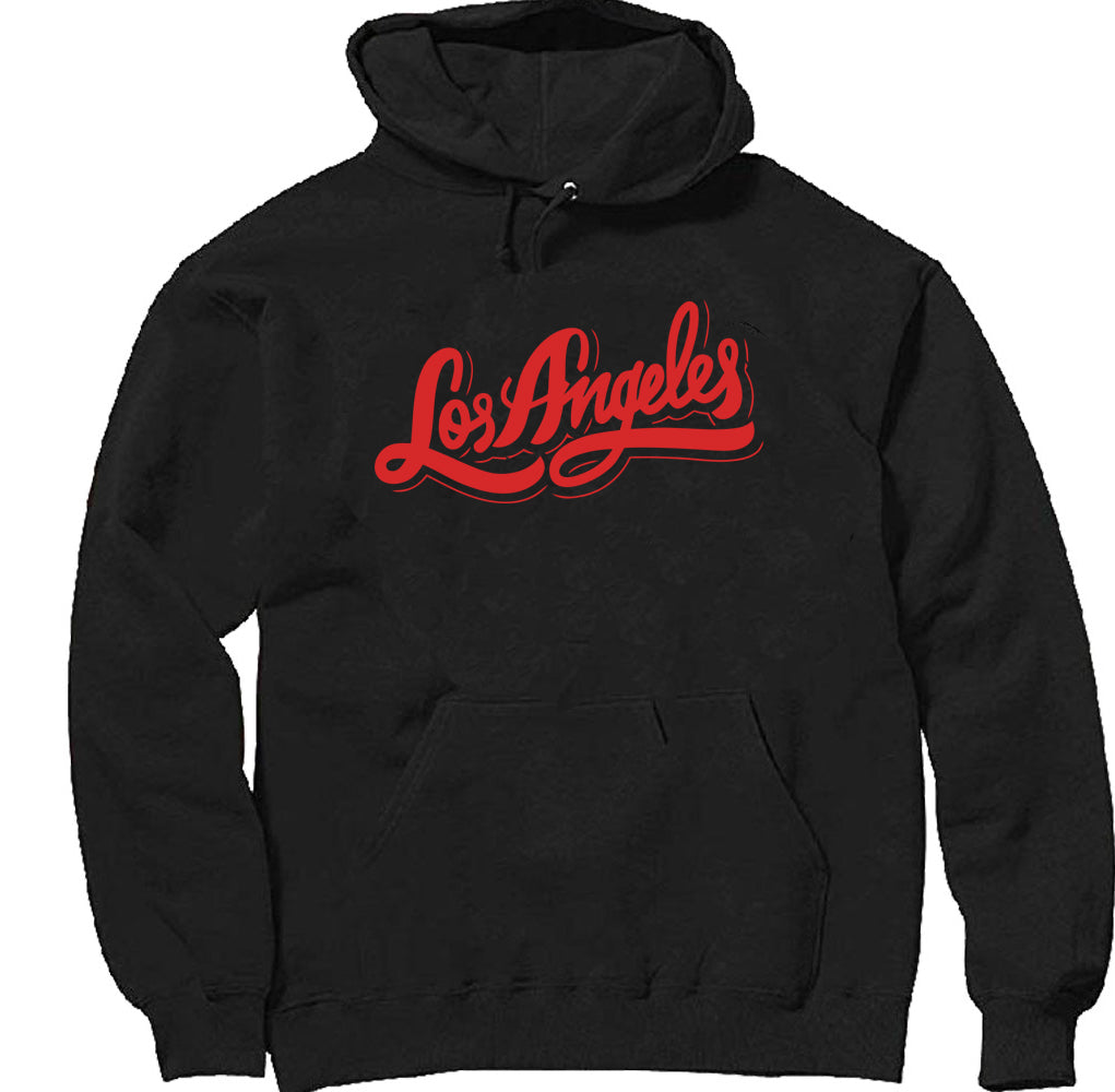 Red Script Los Angeles Hoodie image 0