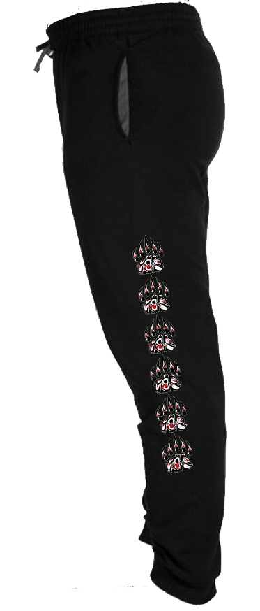 Bear paw red and black