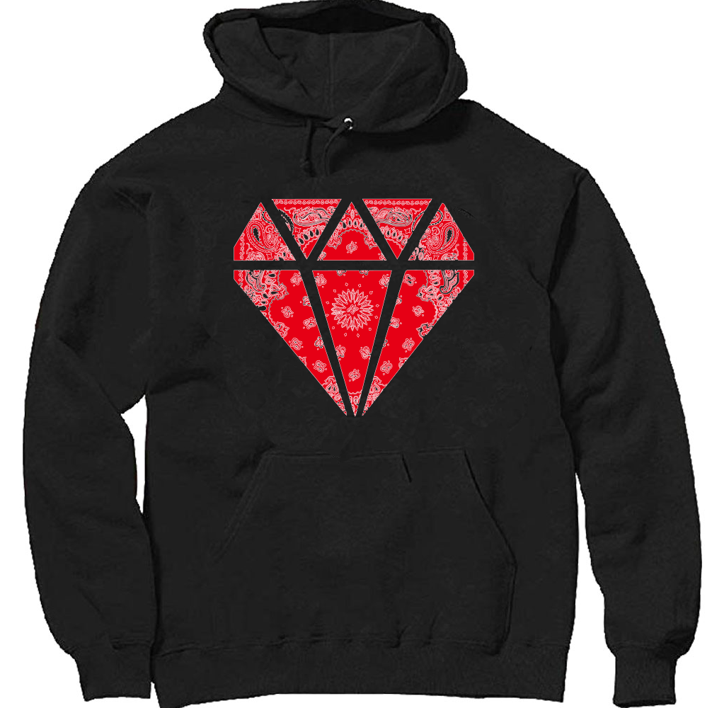 Red Flag Diamond Hoodie image 0