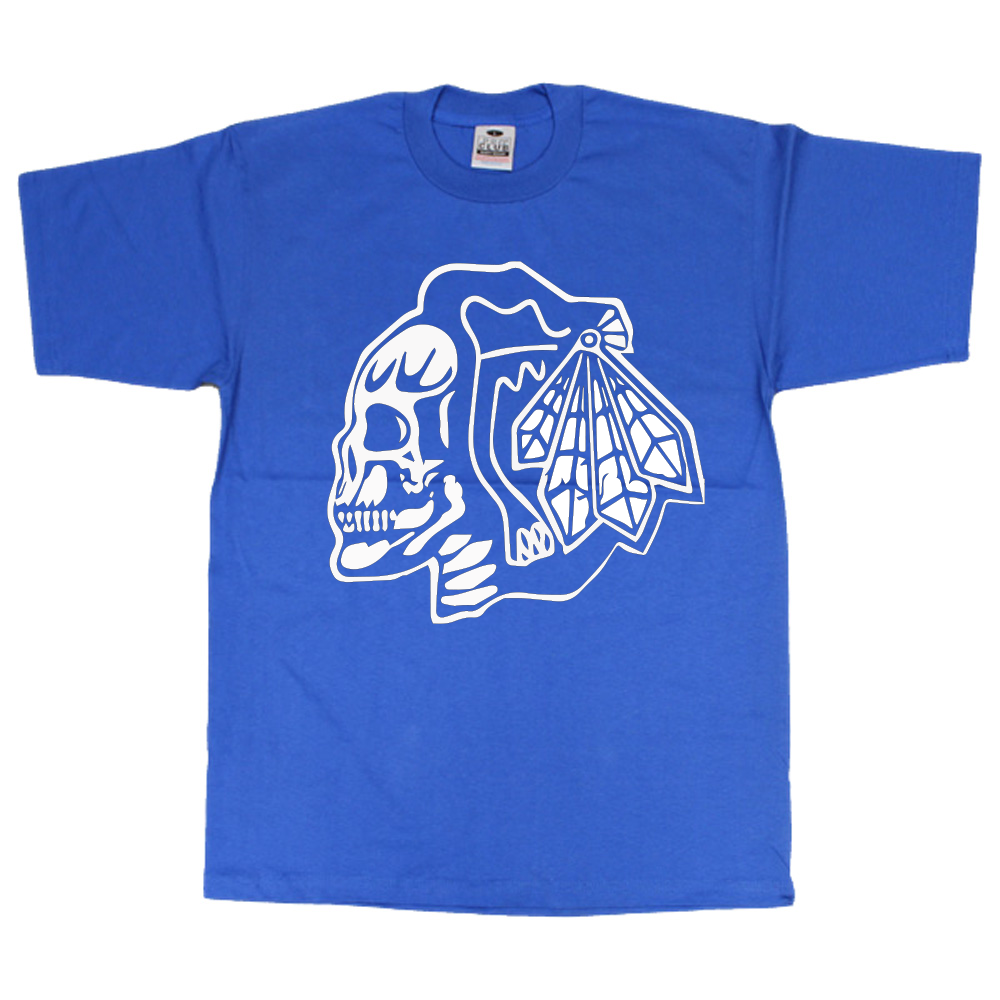 Blackhawks Skull Classic T-Shirt image 3