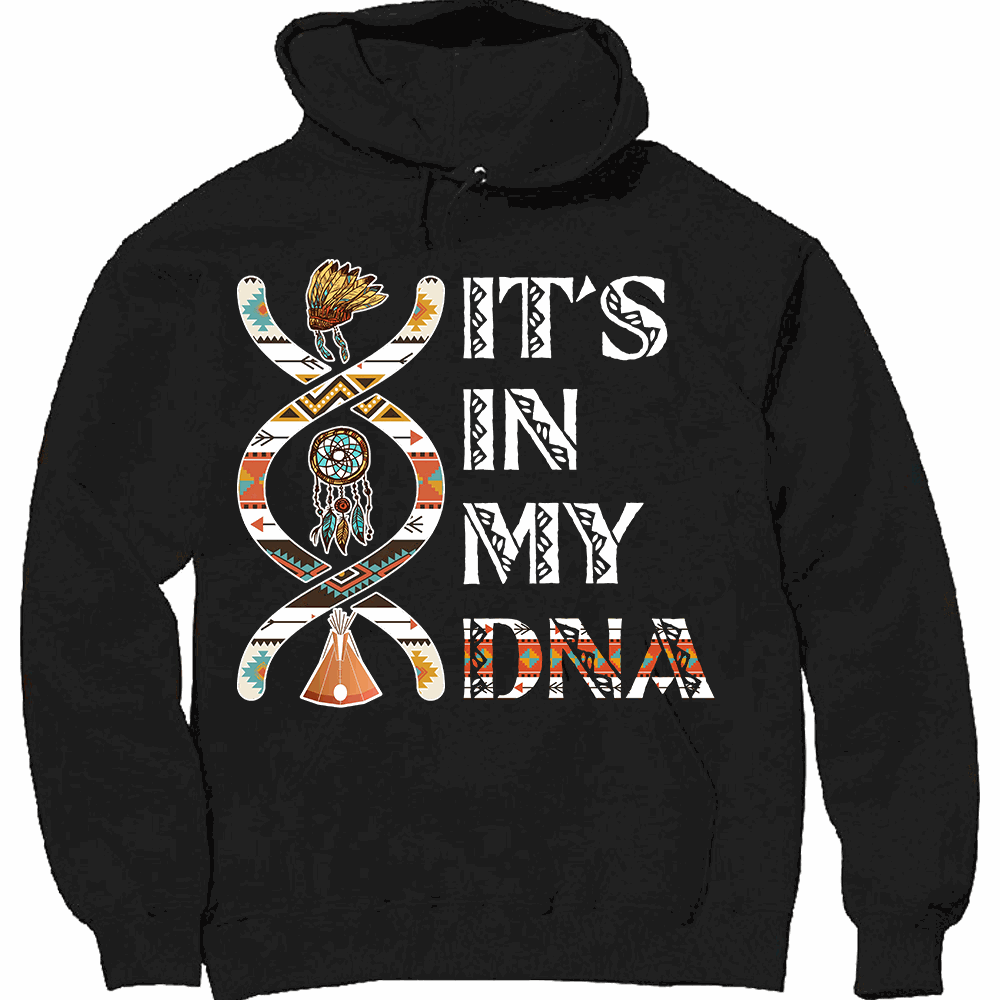 MY DNA heavyweight pullover hoodie with lined hood and pouch pocket in unisex sizing