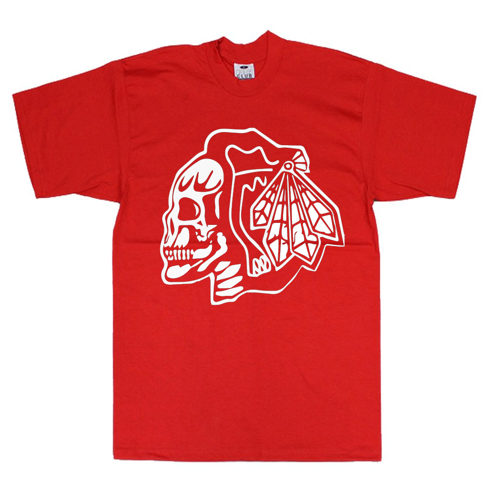 Blackhawks Skull Classic T-Shirt image 2